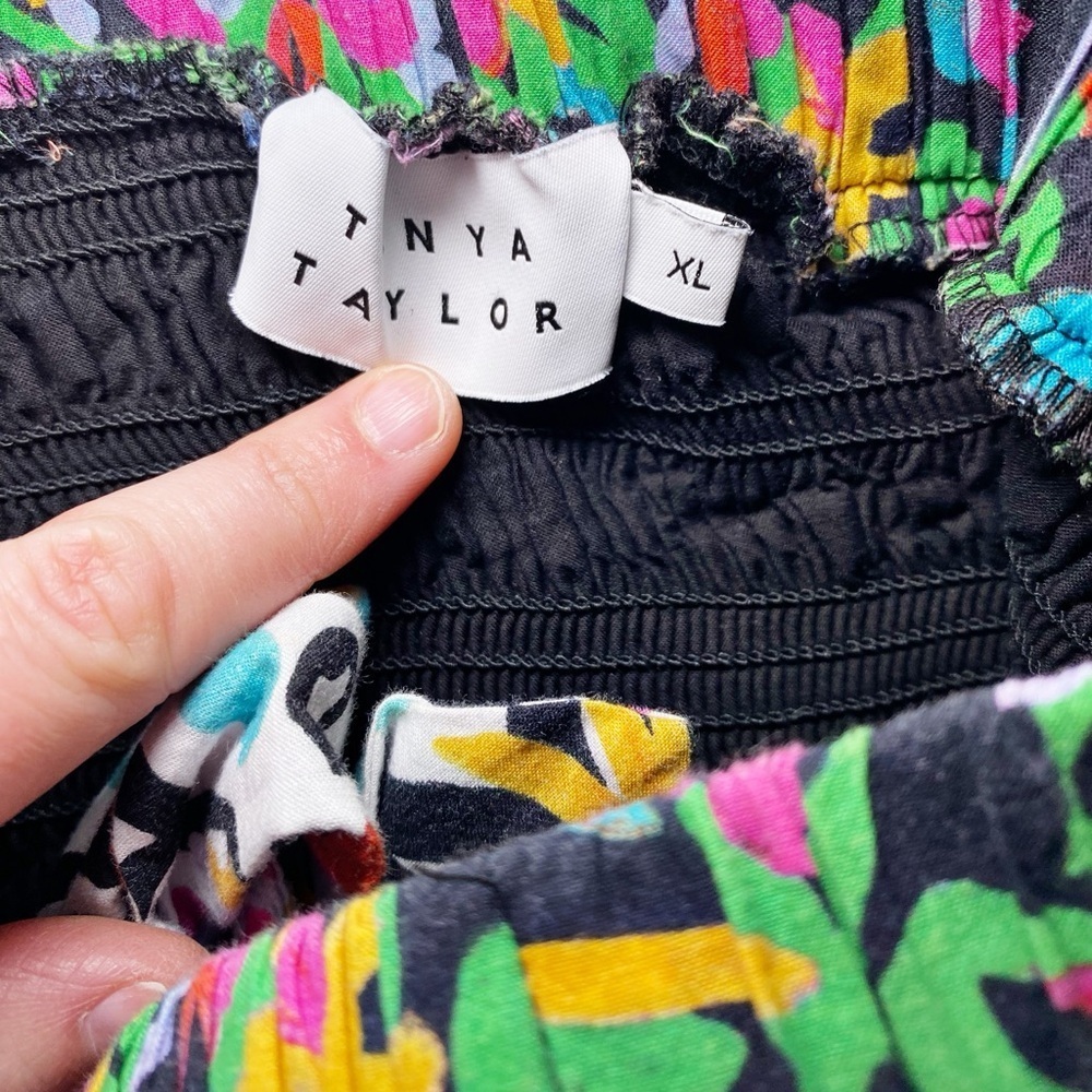 Tanya Taylor Vibrant Floral Bubble Mini Skirt - Picture 7 of 15